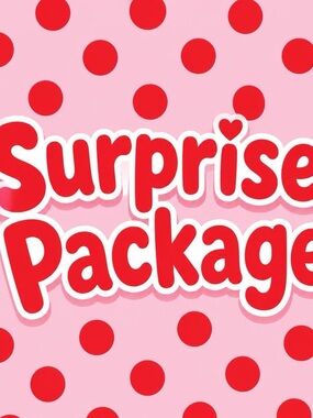 Surprise Package Pink and Red Party Banner